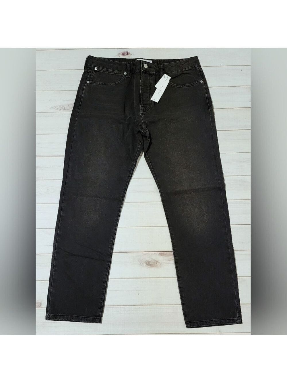 Topman Men's Black Straight Leg Jeans W36 / L32 - New With Tags
